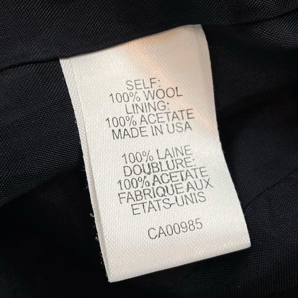 (VTG) NANETTE LEPORE •  Black Embroidered Dot Pattern Wool Blazer - Picture 15 of 16